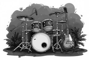 Image of Musical Instrument – Artistic Drawing – Item: 46815