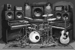 Image of Musical Instrument – Artistic Drawing – Item: 46872