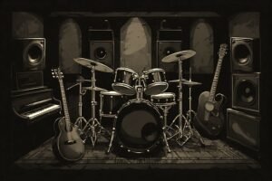Image of Musical Instrument – Artistic Drawing – Item: 47805