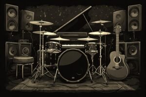 Image of Musical Instrument – Artistic Drawing – Item: