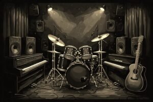 Image of Musical Instrument – Artistic Drawing – Item:
