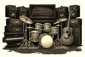 Image of Musical Instrument – Artistic Drawing – Item: 47853