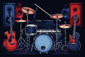 Image of Musical Instrument – Artistic Drawing – Item: 48080