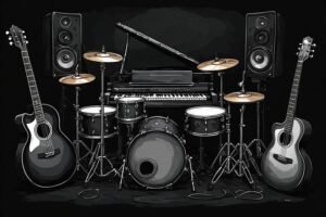 Image of Musical Instrument – Artistic Drawing – Item: 48128