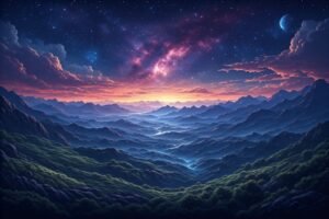 Image of Supernatural Landscape – Artistic Drawing – Item: