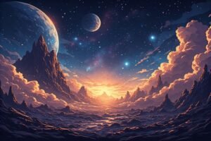Image of Supernatural Landscape – Artistic Drawing – Item: