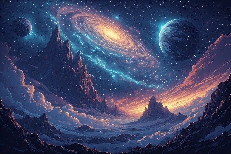 Image of Supernatural Landscape – Artistic Drawing – Item: 47729
