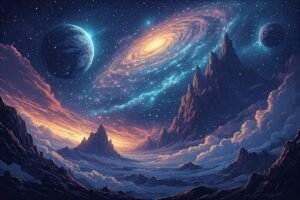 Image of Supernatural Landscape – Artistic Drawing – Item: