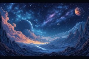 Image of Supernatural Landscape – Artistic Drawing – Item: 47732