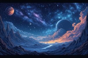 Image of Supernatural Landscape – Artistic Drawing – Item: