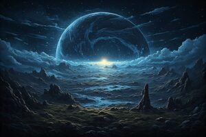Image of Supernatural Landscape – Artistic Drawing – Item: