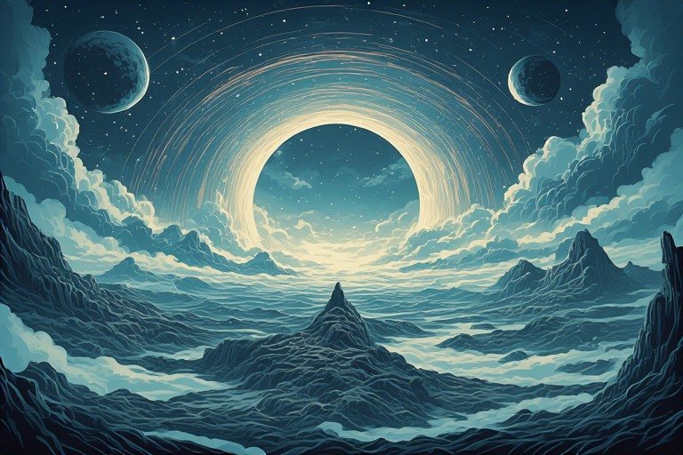 Image of Supernatural Landscape – Artistic Drawing – Item: 44735