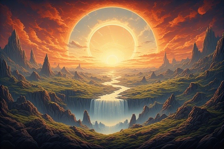 From the Supernatural Landscape – Artistic Drawing – Item: Image of Supernatural Landscape – Artistic Drawing – Item: