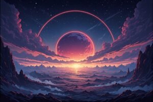 Image of Supernatural Landscape – Artistic Drawing – Item: 44733