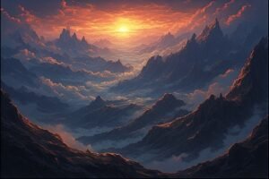 Image of Supernatural Landscape – Artistic Drawing – Item: 47742