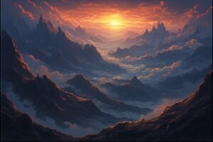 Image of Supernatural Landscape – Artistic Drawing – Item: