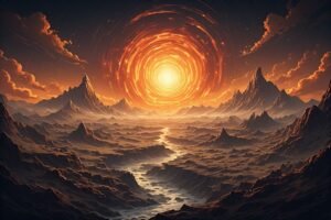 Image of Supernatural Landscape – Artistic Drawing – Item: