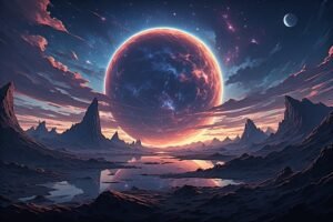 Image of Supernatural Landscape – Artistic Drawing – Item: