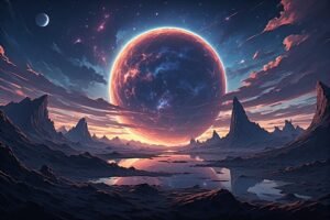 Image of Supernatural Landscape – Artistic Drawing – Item: