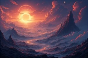 Image of Supernatural Landscape – Artistic Drawing – Item: 47749