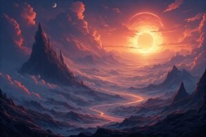 Image of Supernatural Landscape – Artistic Drawing – Item: 44725