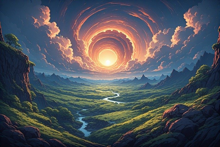 From the Supernatural Landscape – Artistic Drawing – Item: 47753 Image of Supernatural Landscape – Artistic Drawing – Item: 47753