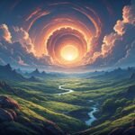 Image of Supernatural Landscape – Artistic Drawing – Item: