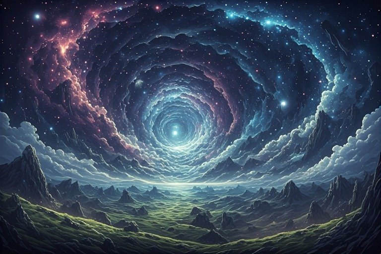 Image of Supernatural Landscape – Artistic Drawing – Item: 47757