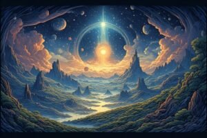 Image of Supernatural Landscape – Artistic Drawing – Item: 47759
