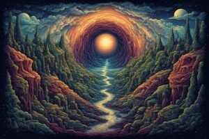 Image of Supernatural Landscape – Artistic Drawing – Item: 47761