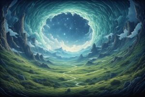 Image of Supernatural Landscape – Artistic Drawing – Item: 47765