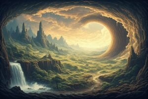 Image of Supernatural Landscape – Artistic Drawing – Item: