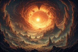 Image of Supernatural Landscape – Artistic Drawing – Item: