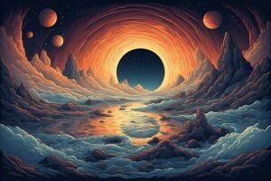 Image of Supernatural Landscape – Artistic Drawing – Item: 47771