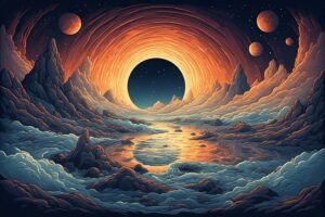 Image of Supernatural Landscape – Artistic Drawing – Item: 45159