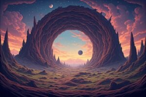 Image of Supernatural Landscape – Artistic Drawing – Item: 45156