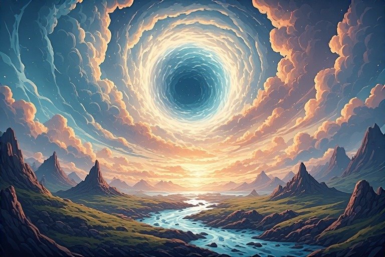 From the Supernatural Landscape – Artistic Drawing – Item: 47775 Image of Supernatural Landscape – Artistic Drawing – Item: 47775