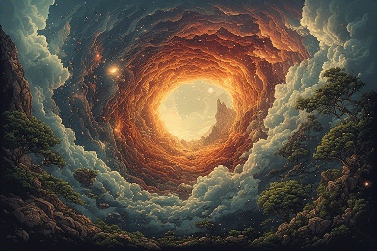 From the Supernatural Landscape – Artistic Drawing – Item: 45154 Image of Supernatural Landscape – Artistic Drawing – Item: 45154