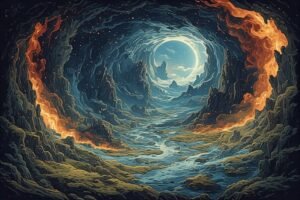 Image of Supernatural Landscape – Artistic Drawing – Item: 45152