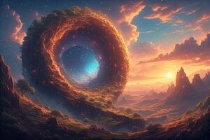 Image of Supernatural Landscape – Artistic Drawing – Item: