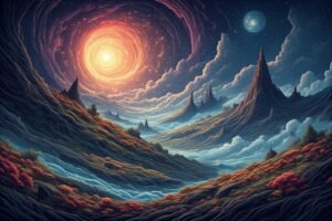 Image of Supernatural Landscape – Artistic Drawing – Item: 47782