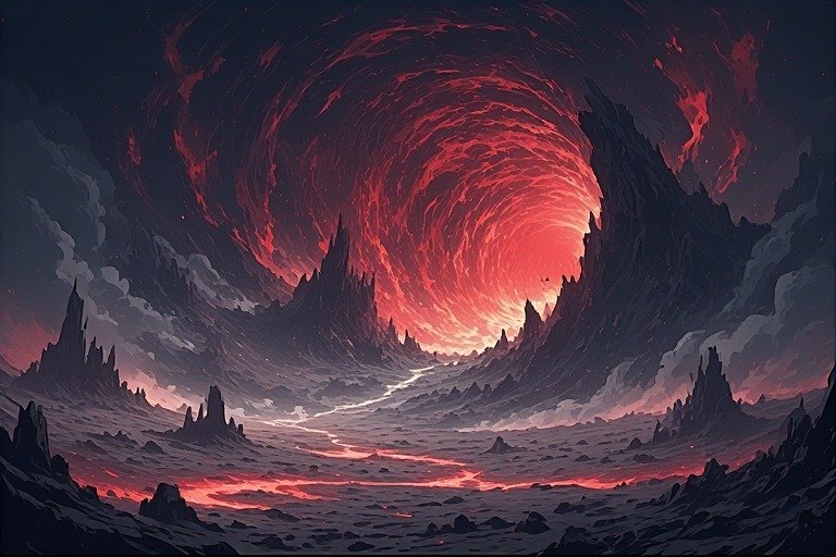 Image of Supernatural Landscape – Artistic Drawing – Item: 47784