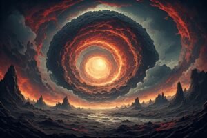 Image of Supernatural Landscape – Artistic Drawing – Item: 47787