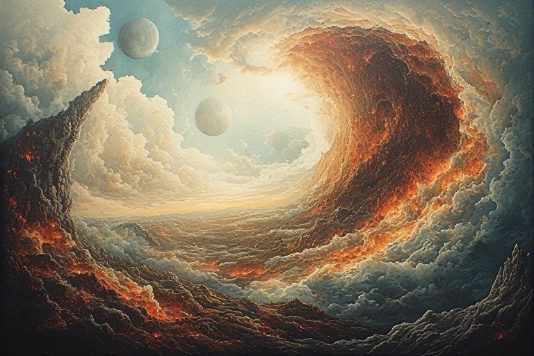 From the Supernatural Landscape – Artistic Drawing – Item: 47790 Image of Supernatural Landscape – Artistic Drawing – Item: 47790