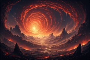 Image of Supernatural Landscape – Artistic Drawing – Item: 47791