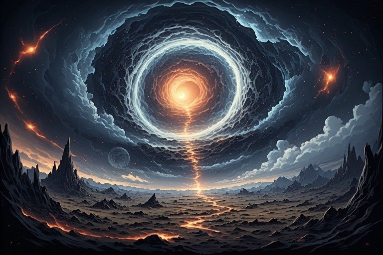 From the Supernatural Landscape – Artistic Drawing – Item: 47792 Image of Supernatural Landscape – Artistic Drawing – Item: 47792