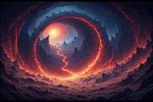 Image of Supernatural Landscape – Artistic Drawing – Item: 47795