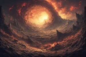 Image of Supernatural Landscape – Artistic Drawing – Item: