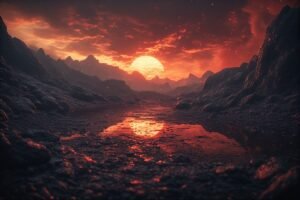 Image of Supernatural Landscape – Artistic Drawing – Item: 56276