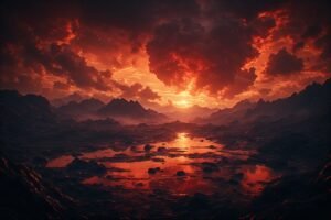 Image of Supernatural Landscape – Artistic Drawing – Item: 56257